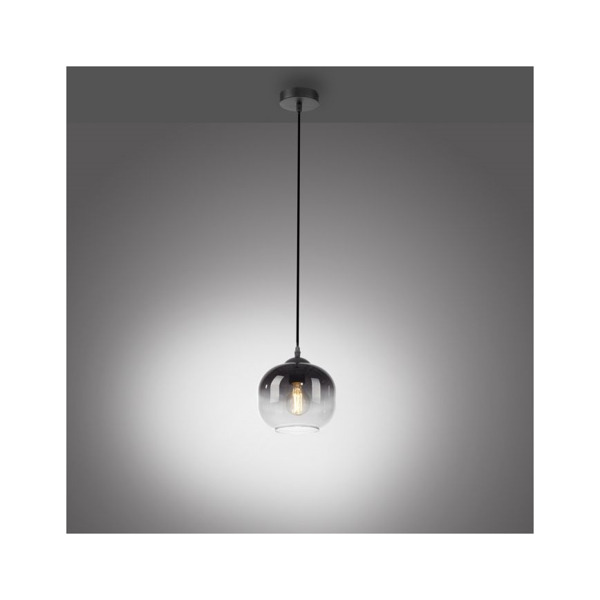 JUST LIGHT. 15420-18 - Пендел ZEA 1xE27/25W/230V черен