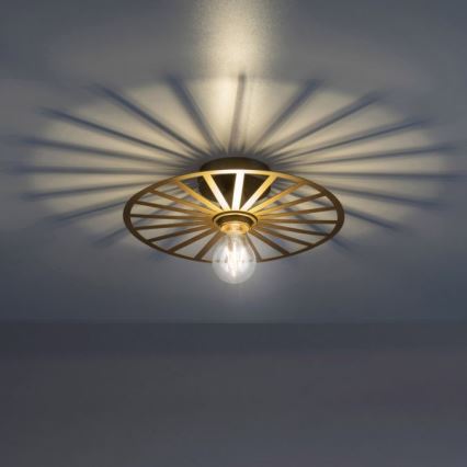 JUST LIGHT. 15635-60 - Плафон SPIKE 1xE27/40W/230V Ø 30 см месинг