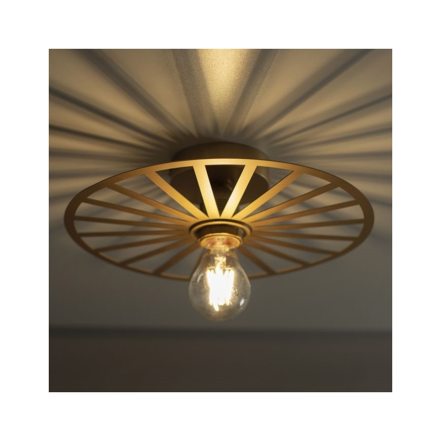 JUST LIGHT. 15635-60 - Плафон SPIKE 1xE27/40W/230V Ø 30 см месинг