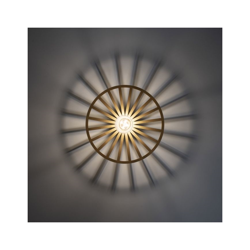 JUST LIGHT. 15635-60 - Плафон SPIKE 1xE27/40W/230V Ø 30 см месинг