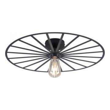 JUST LIGHT. 15636-18 - Плафон SPIKE 1xE27/40W/230V Ø 50 см черен