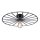 JUST LIGHT. 15636-18 - Плафон SPIKE 1xE27/40W/230V Ø 50 см черен