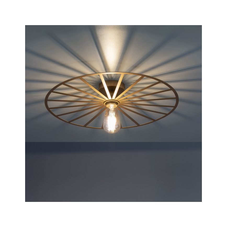 JUST LIGHT. 15636-60 - Плафон SPIKE 1xE27/40W/230V Ø 50 см месинг