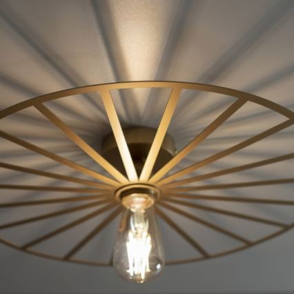 JUST LIGHT. 15636-60 - Плафон SPIKE 1xE27/40W/230V Ø 50 см месинг