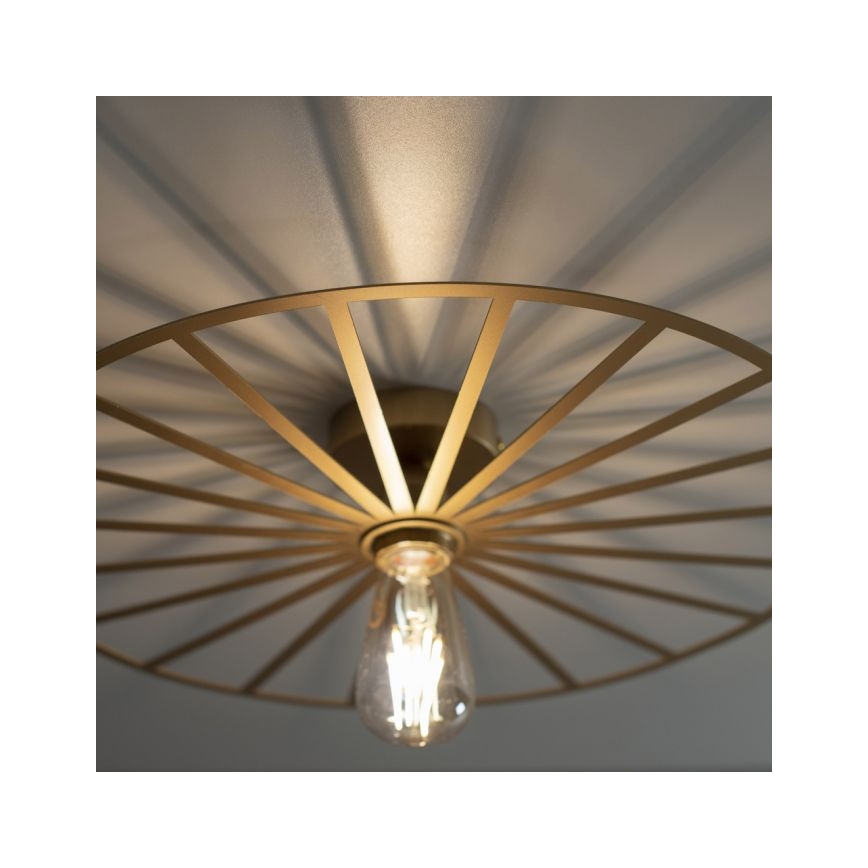 JUST LIGHT. 15636-60 - Плафон SPIKE 1xE27/40W/230V Ø 50 см месинг