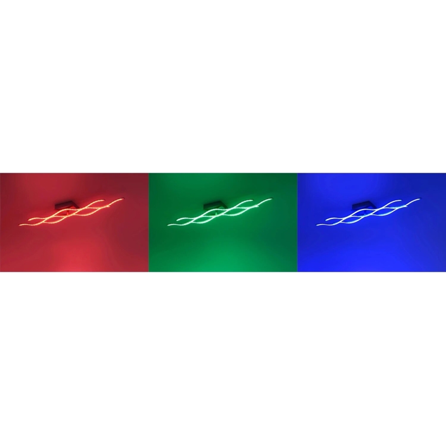 JUST LIGHT. 16266-55 - LED RGB Димируем плафон LOLA WAVE LED/30W/230V 2700-5000K + дистанционно управление