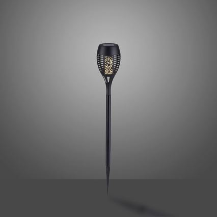 JUST LIGHT. 19106-18-3 - Комплект от 3 бр. LED соларни лампи FACKEL LED/0,24W/1,2V 200 mAh IP44 черен