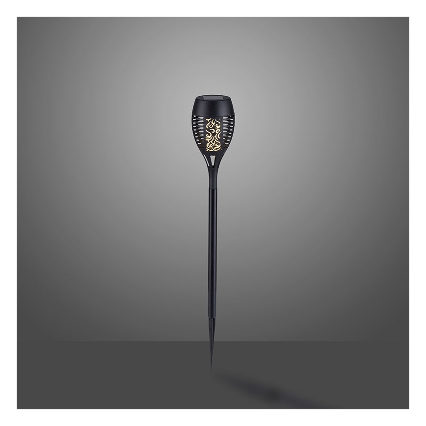 JUST LIGHT. 19106-18-3 - Комплект от 3 бр. LED соларни лампи FACKEL LED/0,24W/1,2V 200 mAh IP44 черен