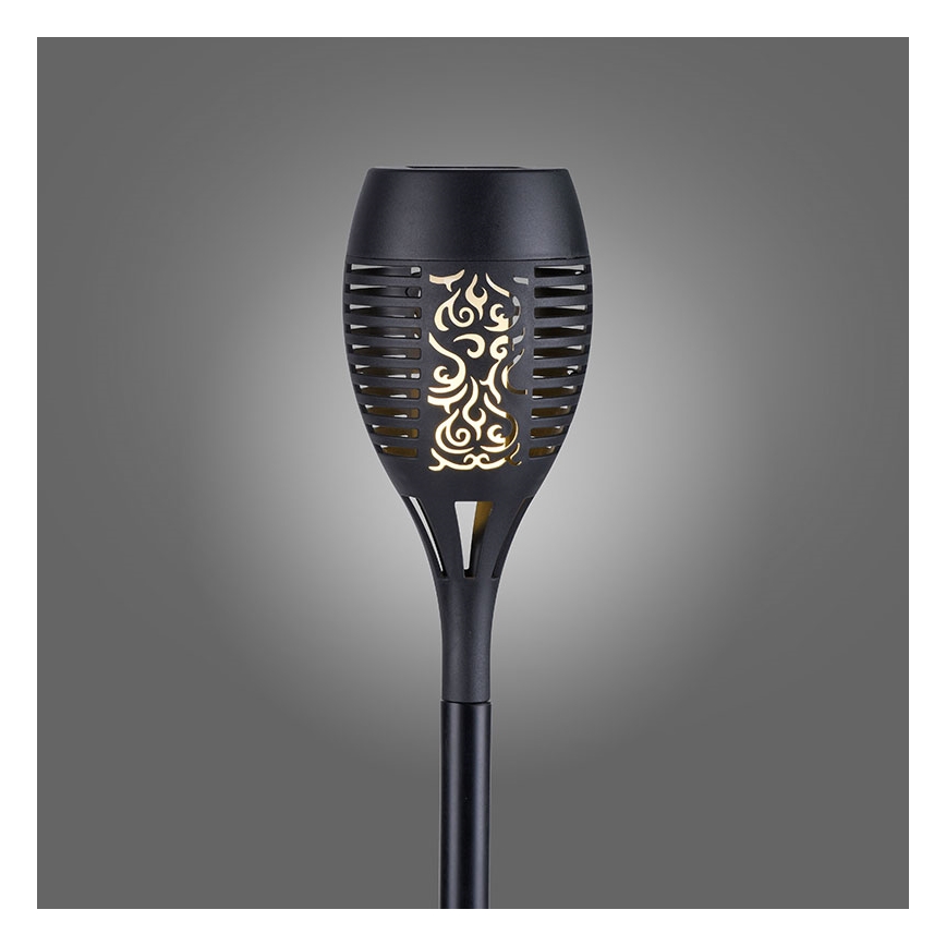 JUST LIGHT. 19106-18-3 - Комплект от 3 бр. LED соларни лампи FACKEL LED/0,24W/1,2V 200 mAh IP44 черен