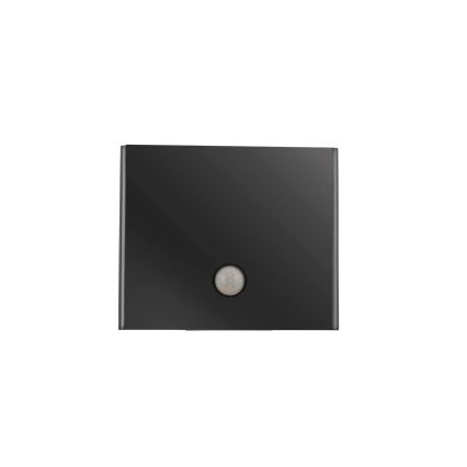 JUST LIGHT. 19471-18 - LED Екстериорен аплик със сензор AMIN 2xLED/1,25W/3,7V 4400mAh IP44 черен