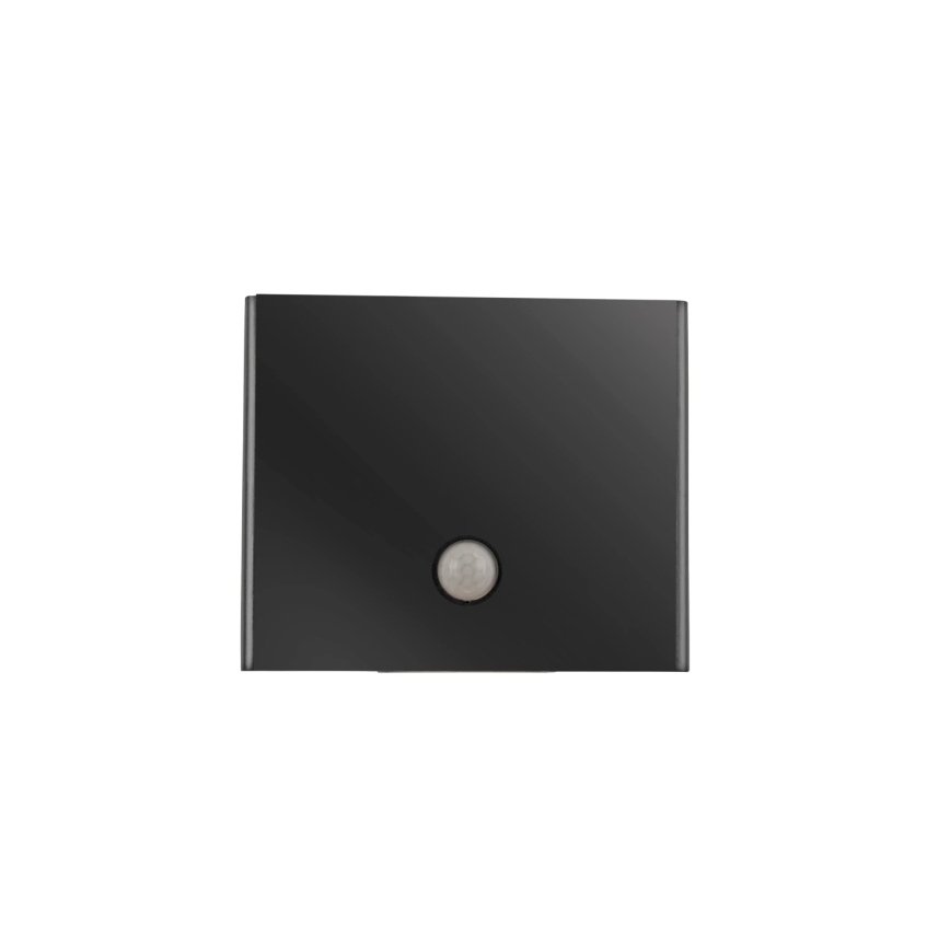 JUST LIGHT. 19471-18 - LED Екстериорен аплик със сензор AMIN 2xLED/1,25W/3,7V 4400mAh IP44 черен