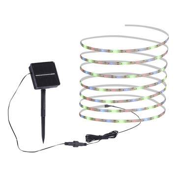 JUST LIGHT. 19971-18 - LED RGB соларна лента TEANIA LED/3,7V 5 m 1200 mAh IP44 черен