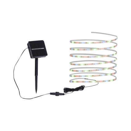 JUST LIGHT. 19971-18 - LED RGB соларна лента TEANIA LED/3,7V 5 m 1200 mAh IP44 черен