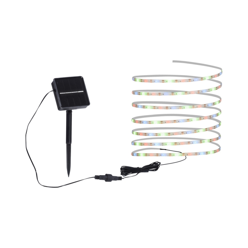 JUST LIGHT. 19971-18 - LED RGB соларна лента TEANIA LED/3,7V 5 m 1200 mAh IP44 черен