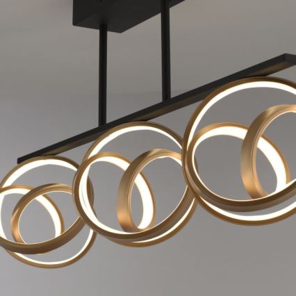 JUST LIGHT. 6245-18 - LED Димируем полилей за повърхностен монтаж LOOP 3xLED/11W/230V 2700-5000K + дистанционно управление