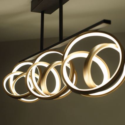 JUST LIGHT. 6245-18 - LED Димируем полилей за повърхностен монтаж LOOP 3xLED/11W/230V 2700-5000K + дистанционно управление