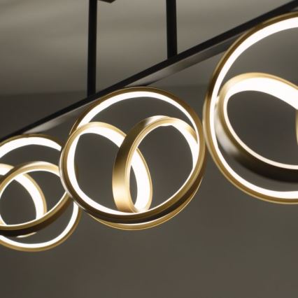 JUST LIGHT. 6245-18 - LED Димируем полилей за повърхностен монтаж LOOP 3xLED/11W/230V 2700-5000K + дистанционно управление