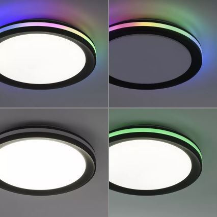 JUST LIGHT. 7509018 - LED RGBW Димируем плафон GANGES LED/24W/230V 2700-5000K + дистанционно управление