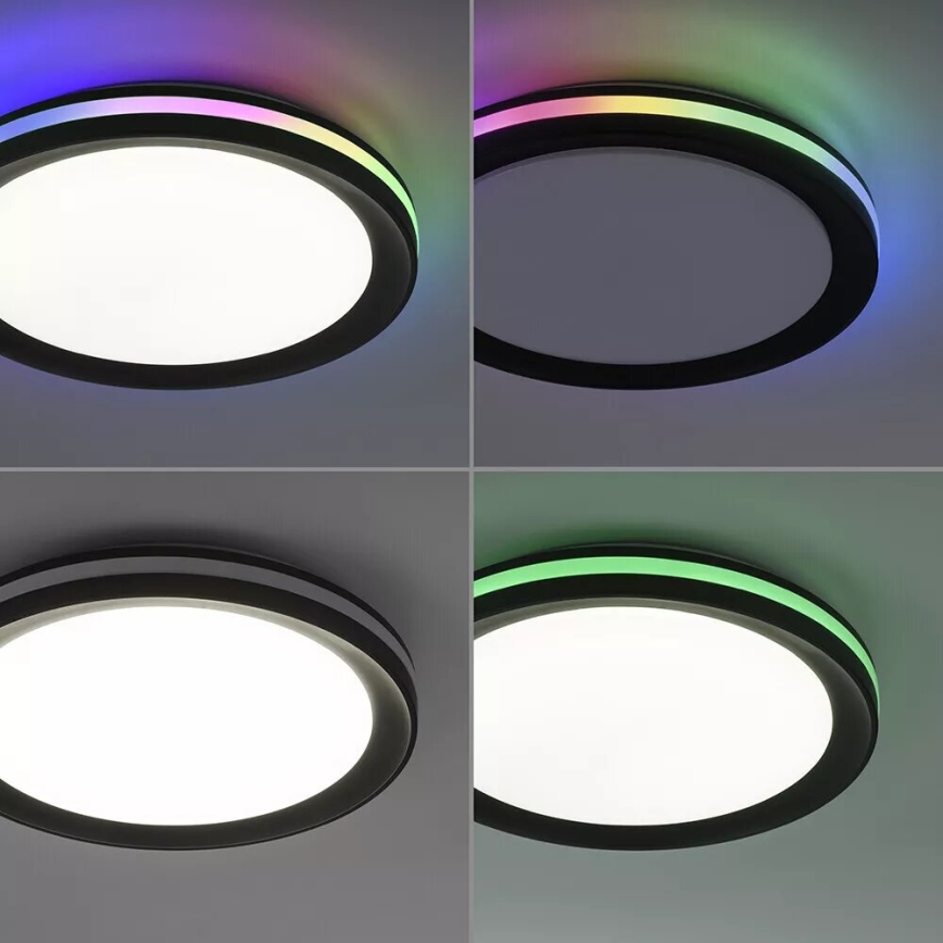 JUST LIGHT. 7509018 - LED RGBW Димируем плафон GANGES LED/24W/230V 2700-5000K + дистанционно управление