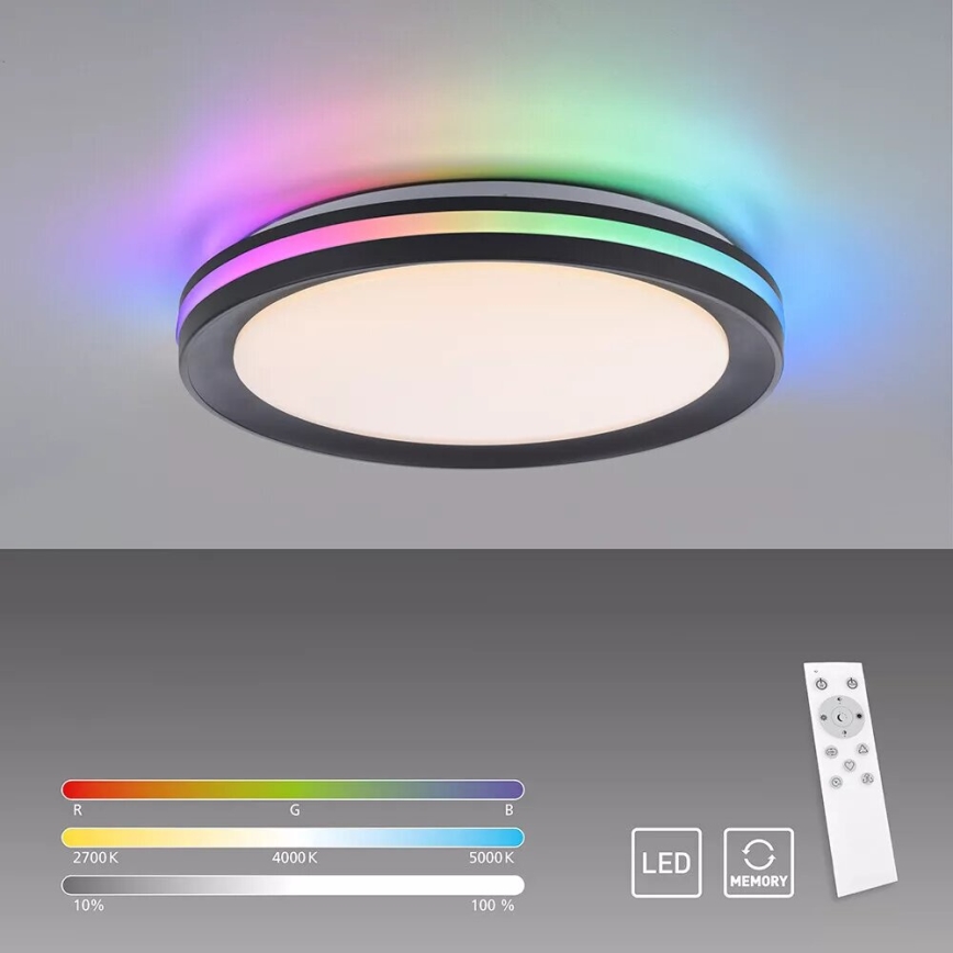 JUST LIGHT. 7509018 - LED RGBW Димируем плафон GANGES LED/24W/230V 2700-5000K + дистанционно управление