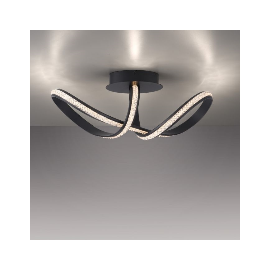 JUST LIGHT. 8475-18 - LED Димируем полилей за повърхностен монтаж BRILLA LED/29W/230V черен