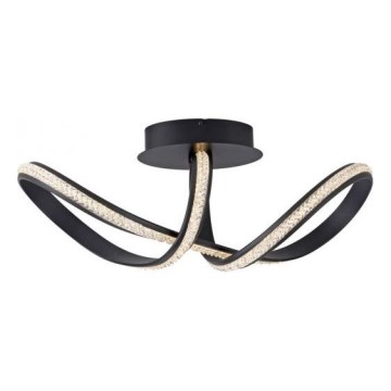 JUST LIGHT. 8475-18 - LED Димируем полилей за повърхностен монтаж BRILLA LED/29W/230V черен