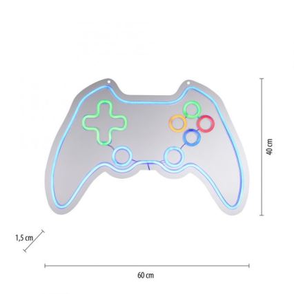 JUST LIGHT. 85022-70 - LED Неонова декорация за стена NEON 1xLED/6,5W/5V gamer