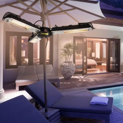 JUST LIGHT. 99513-18 - Екстериорен подгряващ елемент GLOW 3x650W/1300W/2000W/230V IP34
