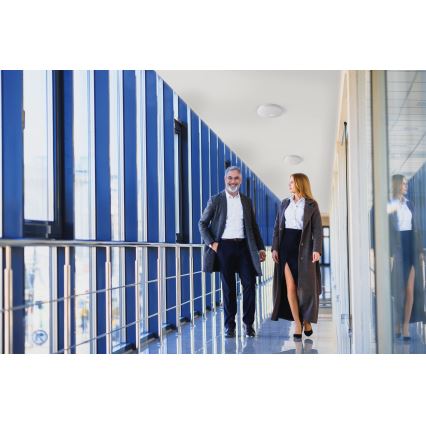 LED плафон със сензор за движение и за сумрак FOGLER LED/12W/230V, Ø 28 см