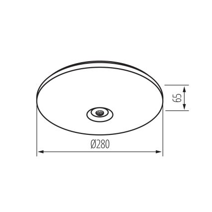 LED плафон със сензор за движение и за сумрак FOGLER LED/12W/230V, Ø 28 см