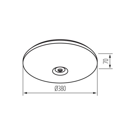 LED таванно осветително тяло със сензор за движение и здрач FOGLER LED/24W/230V Ø 38 см