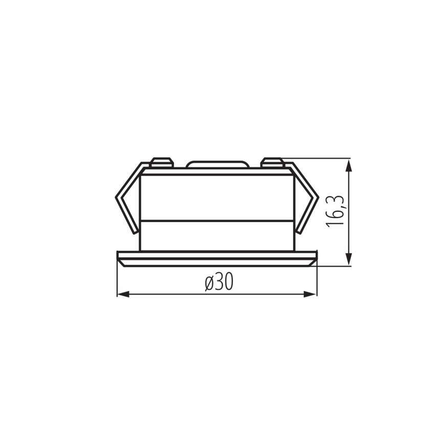 LED Екстериорна лампа за вграждане IMBER LED/1W/12V 3000K Ø 3 см 40 lm IP65 сребрист