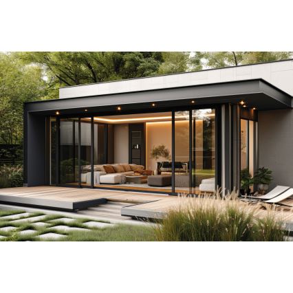 LED Екстериорна лампа за вграждане IMBER LED/1W/12V 6500K Ø 3 см 30 lm IP65 черен