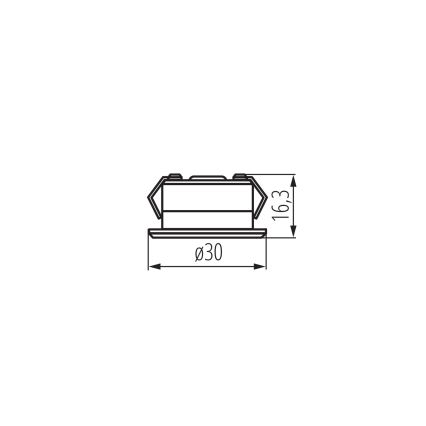 LED Екстериорна лампа за вграждане IMBER LED/1W/12V 6500K Ø 3 см 40 lm IP65 бял