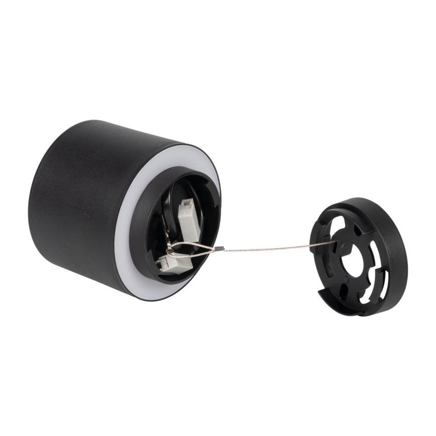 LED точково осветително тяло SONOR LED/6W/230V 3000/4000/5700K + LED/1,5W 2200K диам. 9 см черно