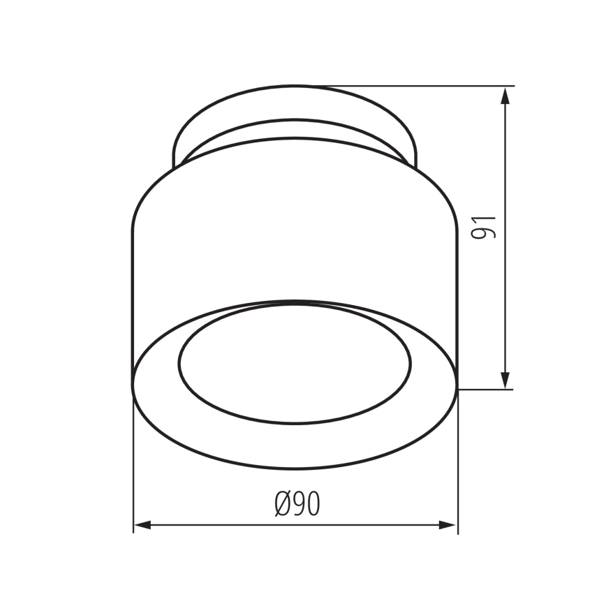 LED точково осветително тяло SONOR LED/6W/230V 3000/4000/5700K + LED/1,5W 2200K диам. 9 см черно