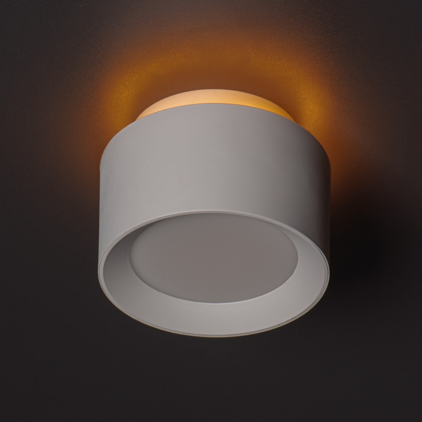 LED точково осветително тяло SONOR LED/12W/230V 3000/4000/5700K + LED/1,5W 2200K Ø 14 см бяло