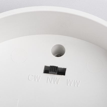 LED точково осветително тяло SONOR LED/12W/230V 3000/4000/5700K + LED/1,5W 2200K Ø 14 см бяло