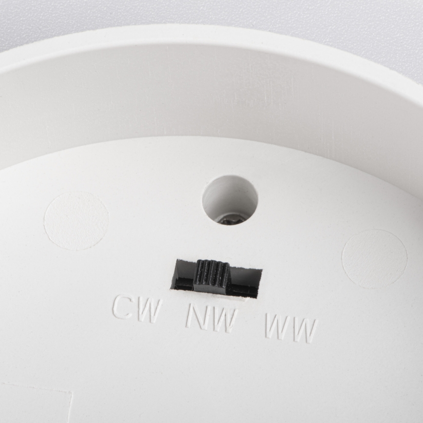 LED точково осветително тяло SONOR LED/12W/230V 3000/4000/5700K + LED/1,5W 2200K Ø 14 см бяло