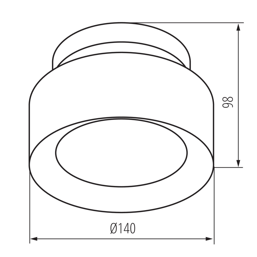 LED точково осветително тяло SONOR LED/12W/230V 3000/4000/5700K + LED/1,5W 2200K Ø 14 см бяло