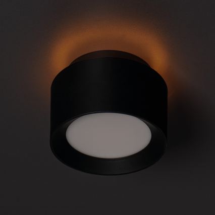 Точково осветително тяло SONOR LED/12W/230V 3000/4000/5700K + LED/1,5W 2200K, Ø 14 cm, черно