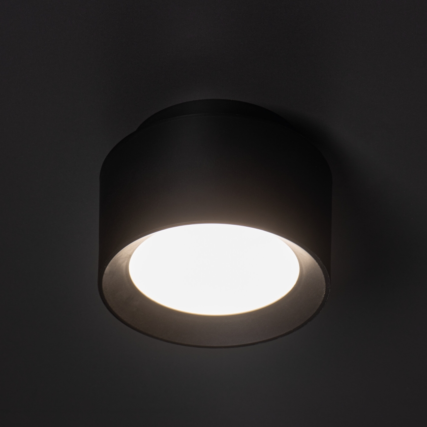 Точково осветително тяло SONOR LED/12W/230V 3000/4000/5700K + LED/1,5W 2200K, Ø 14 cm, черно