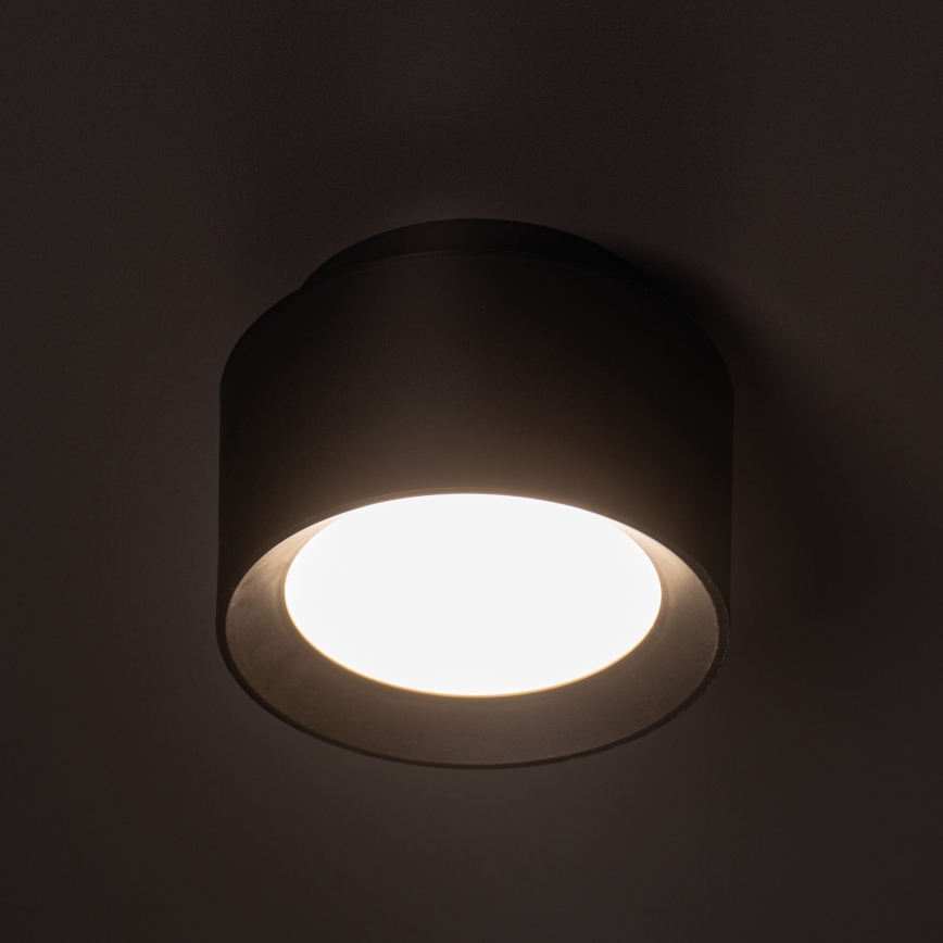 Точково осветително тяло SONOR LED/12W/230V 3000/4000/5700K + LED/1,5W 2200K, Ø 14 cm, черно