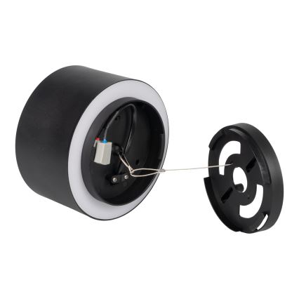 Точково осветително тяло SONOR LED/12W/230V 3000/4000/5700K + LED/1,5W 2200K, Ø 14 cm, черно