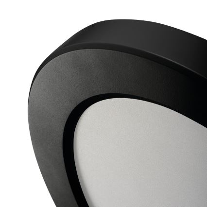 LED таванно/вградено осветително тяло с датчик за движение 2в1 ERGA LED/17W/230V 3000/4000/6500K черно