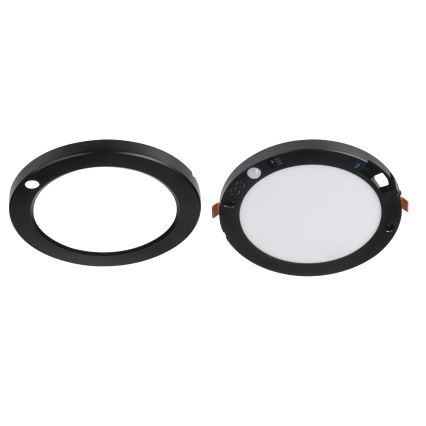 LED таванно/вградено осветително тяло с датчик за движение 2в1 ERGA LED/17W/230V 3000/4000/6500K черно