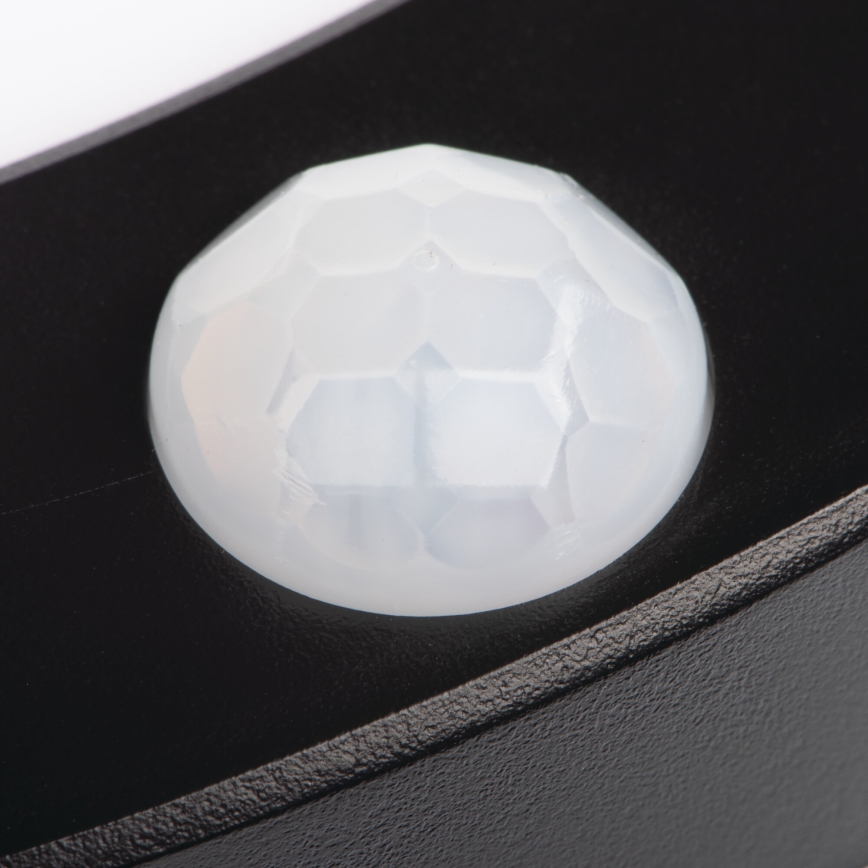 LED таванно/вградено осветително тяло с датчик за движение 2в1 ERGA LED/17W/230V 3000/4000/6500K черно