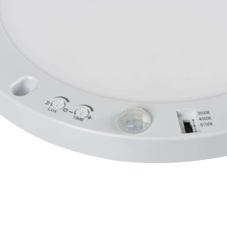 LED таванно/вградено осветително тяло с датчик за движение 2в1 ERGA LED/17W/230V 3000/4000/6500K бяло