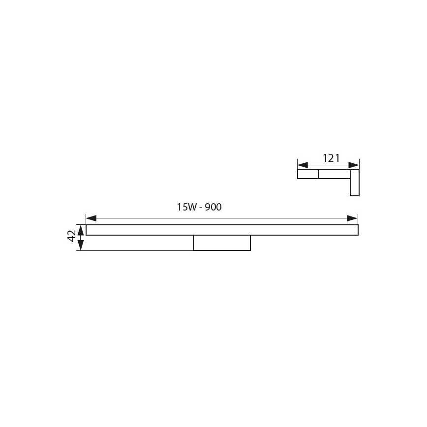 LED Лампа за огледало в баня LED/15W/230V IP44
