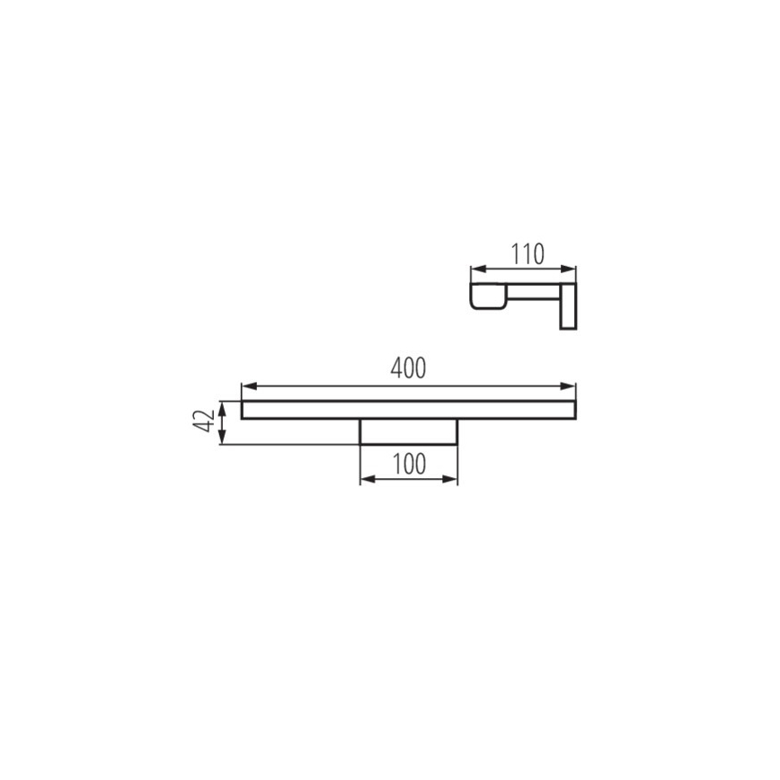 LED Лампа за огледало в баня ASTEN LED/8W/230V IP44